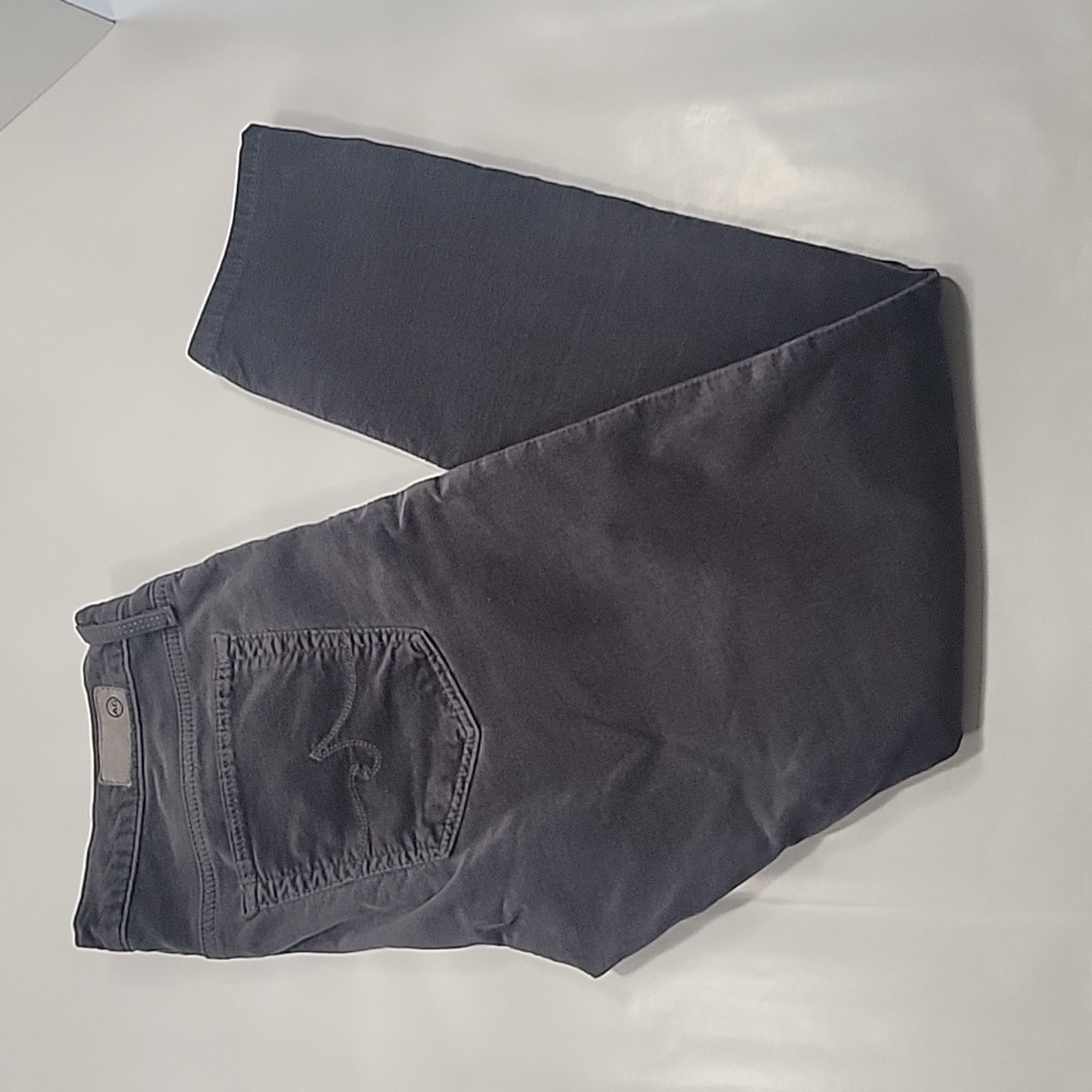 Ag Adriano Goldschmied, Velvet 'The Legging' Super Skinny Charcoal Gray Size 30R
